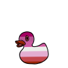 Lesbian Pride Ducky