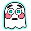 Flushed Emoji Ghost