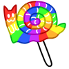 Rainbow Snailcat Lolly