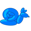 Blue Snailcat Balloon