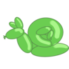 Green Snailcat Balloon