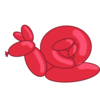 Red Snailcat Balloon